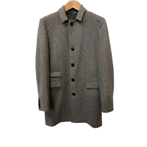 Express Mens Coat Tan Jacket Recycled Wool Sustainable Blazer